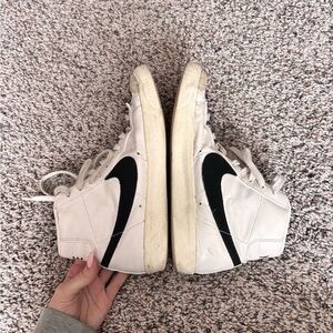 Black and white Nike blazers